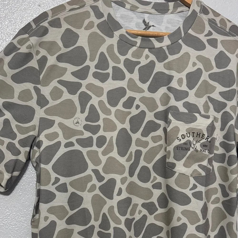 Southern String Hat Co Camo Performance Pocket Tee Short Sleeve Shirt Men’s New - Picture 3 of 10